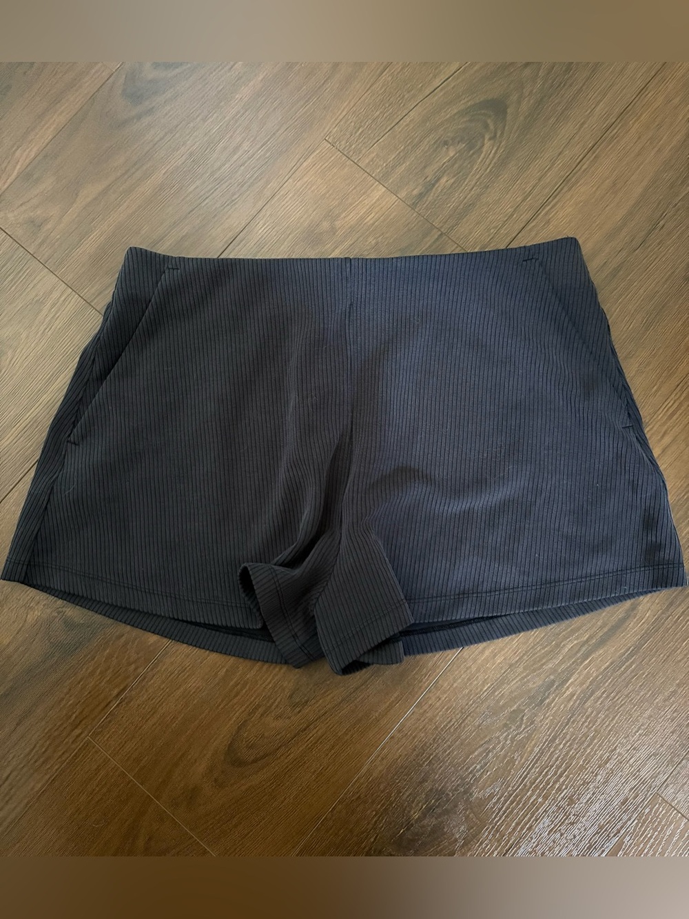 Lululemon Black Ribbed Knit Shorts